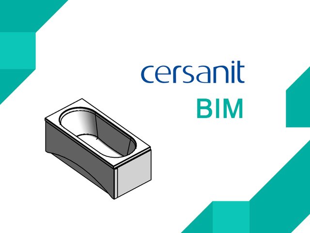 Обзор BIM-моделей акриловых ванн компании Cersanit