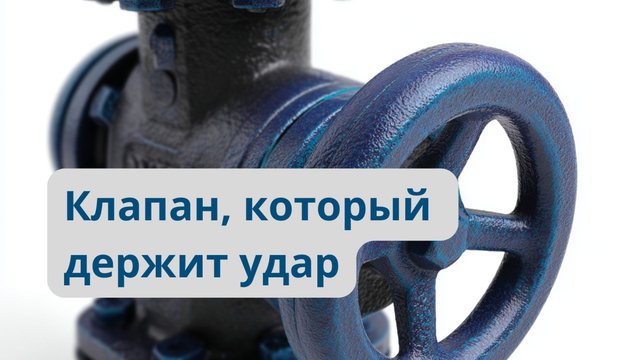 Клапан, который держит удар: для пара, воды и масла