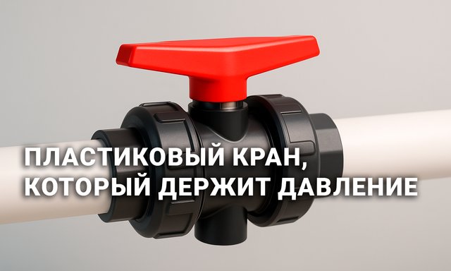 Экономия до 40%: пластиковый шаровой кран DN.ru вместо металлической арматуры