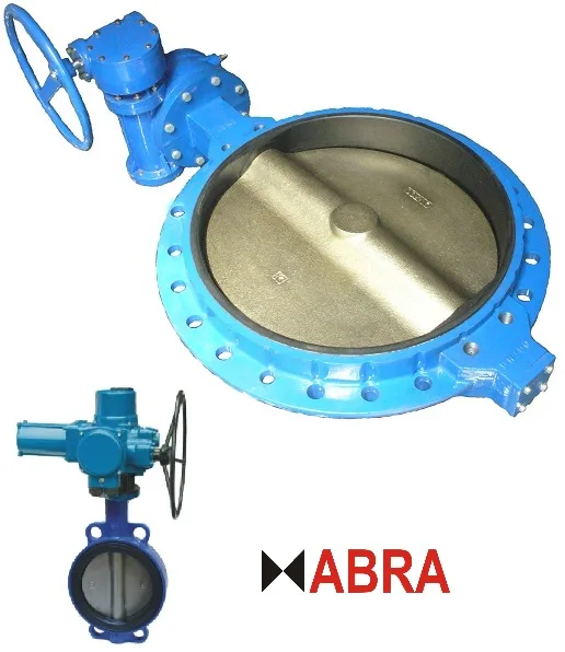 Затвор межфланцевый ABRA DN700-1200 редуктор или э/п 3х380В