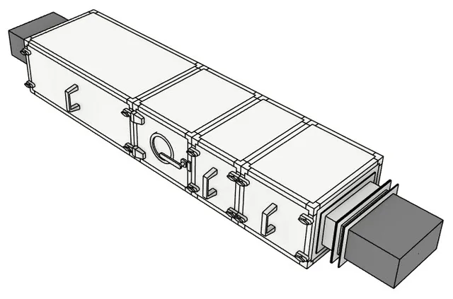 Установка приточная П5 VKM-P-400x200-GSF3H3VsNG-L-SV