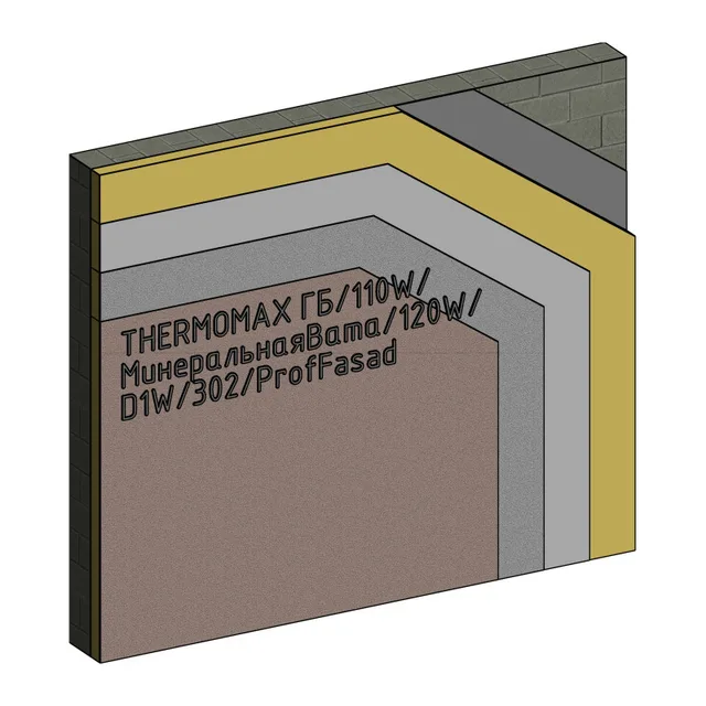 Система утепления фасадаTHERMOMAX 110W