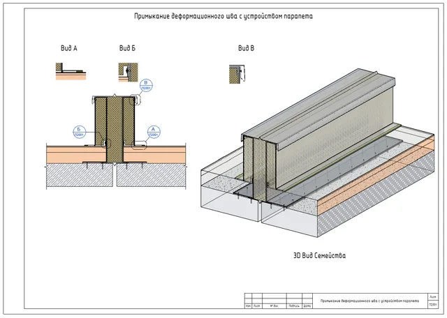 Устройство деформационного шва
