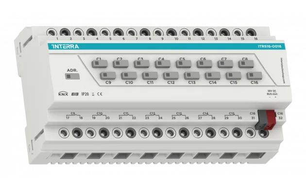 Универсальный релейный KNX актуатор - 16 каналов