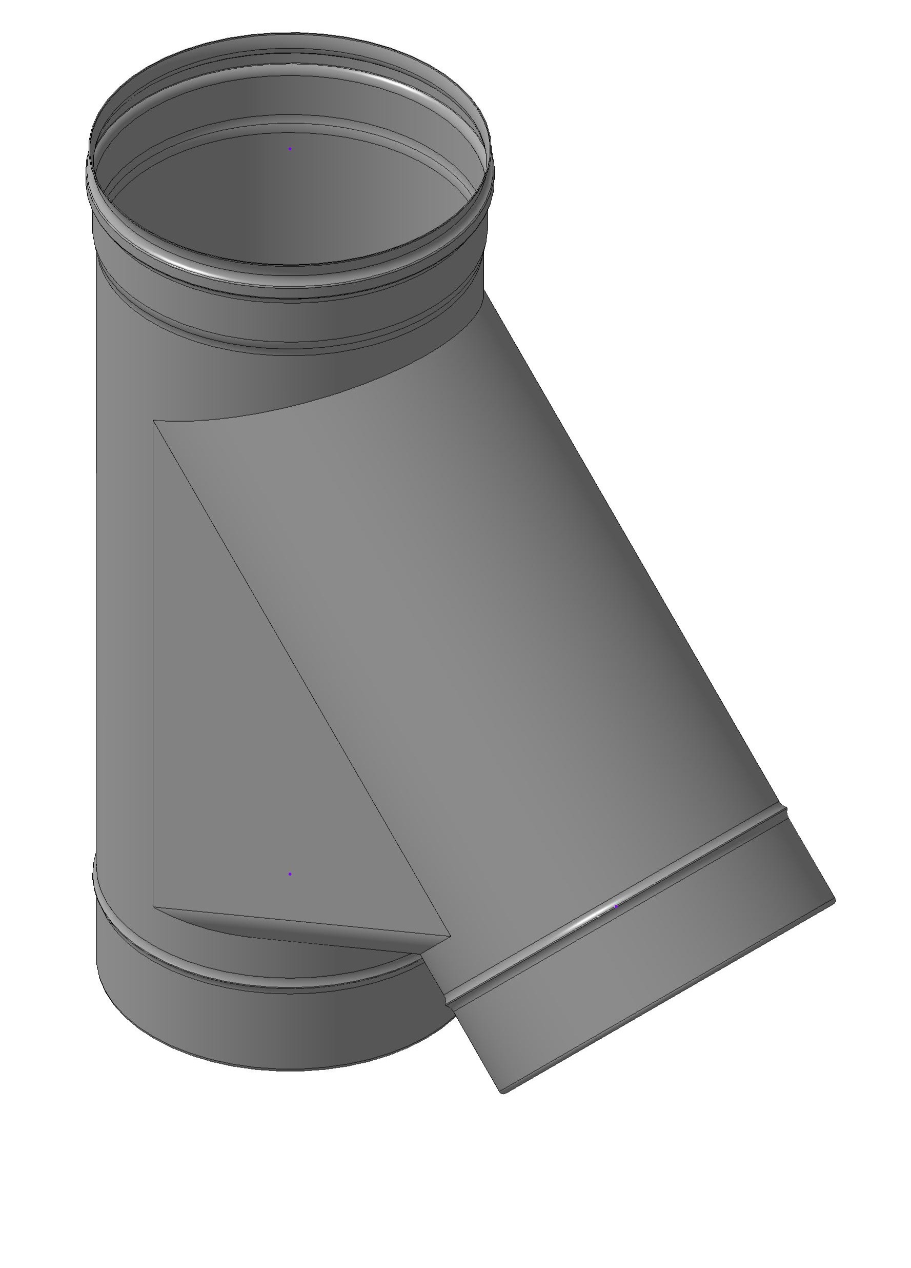 Крафт Каскад тройник 45°