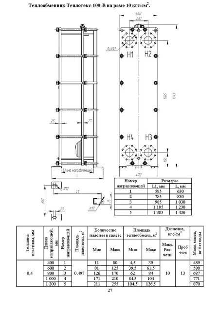 Теплообменник Теплотекс-100-B