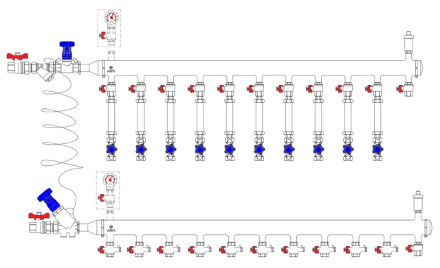 Узел коллекторный MF1-50S-25L-10-15-P(M)A