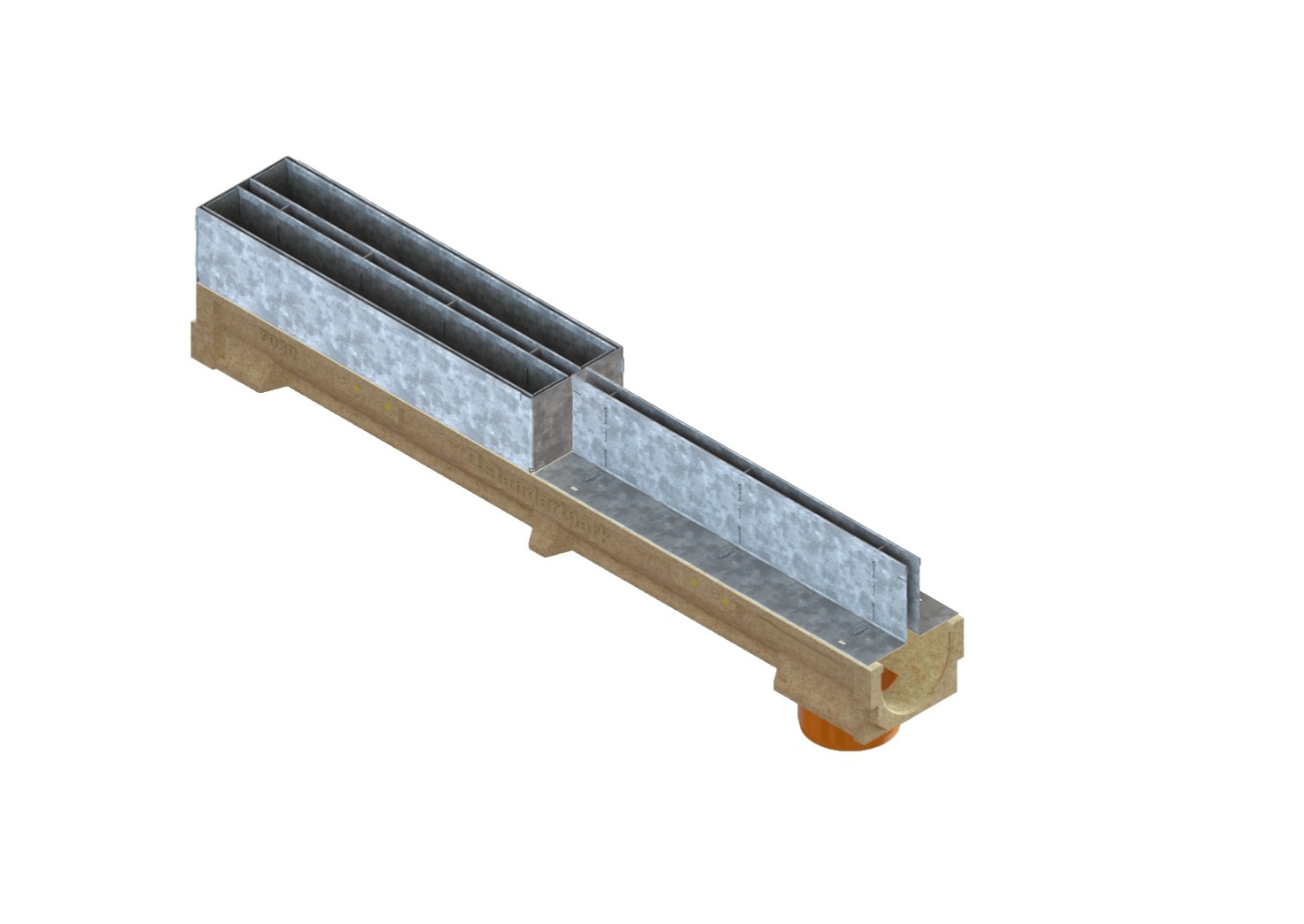 Лоток водоотводный полимербетонный CompoMax Basic DN100 h100