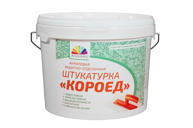 Штукатурка акриловая защитно-отделочная «Короед»