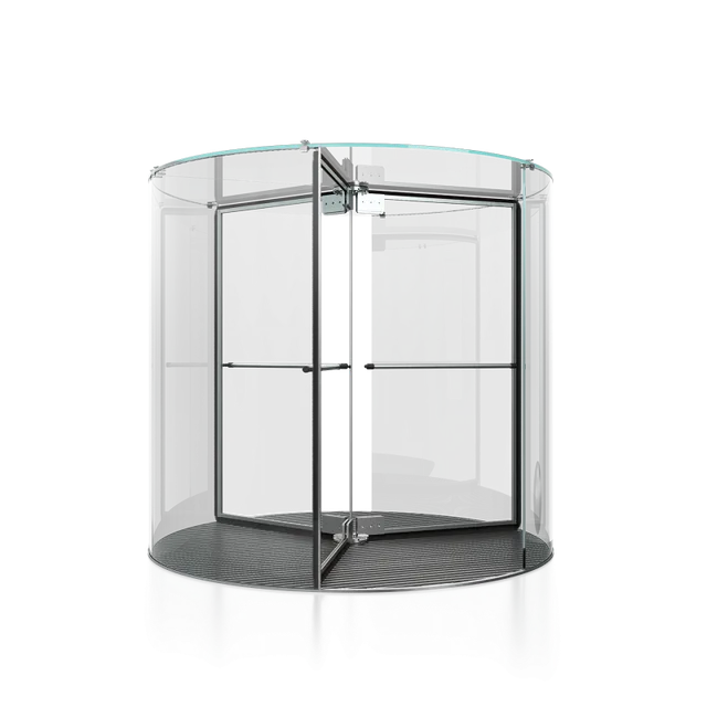 Стеклянная револьверная дверь Crystal Tourniket