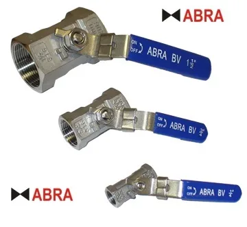 Шаровой кран нержавеющий, р/р, 1PC, ABRA-BVA1400A, DN8-50