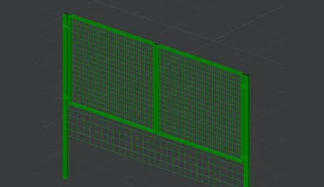 DWG Model Studio ворота распашные fence. Пр-во FENSYS
