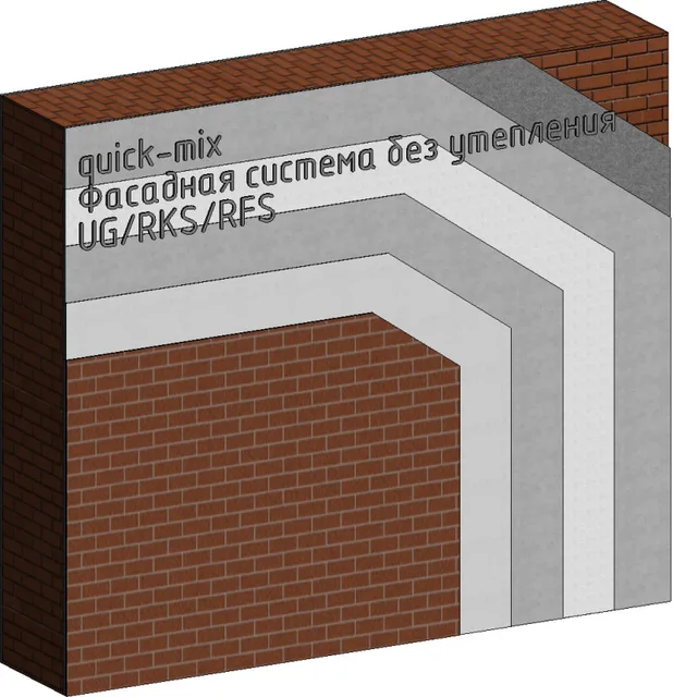 Система отделки без утепления - КМ300, UG, RKS, RFS