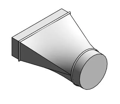 Конфузор 250x100 — ø160x150 (ниппельное соединение)
