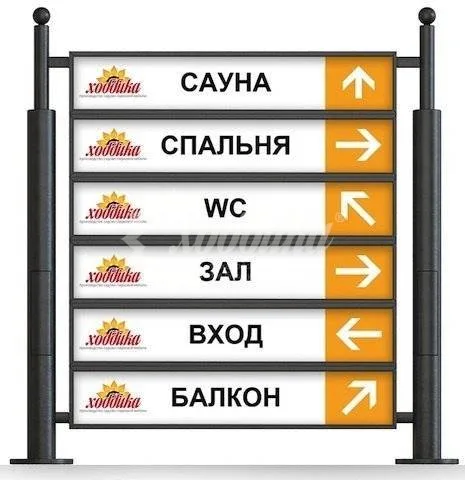 Указатель стальной низкий Хоббика арт. 387