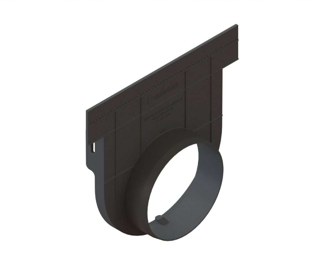 Заглушка пластиковая с водоотводом PolyMax Drive DN150 c ЩН