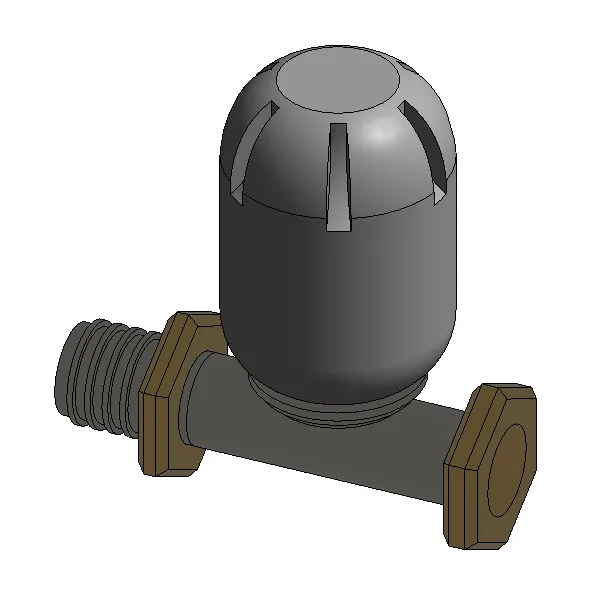 STOUT SVRs Клапан ручной терморегулирующий с неподъемным шпинделем, прямой