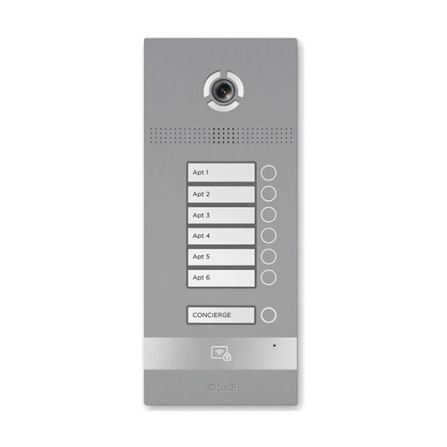 Вызывная панель на 6 абонентов BAS-IP BI-06FB SILVER