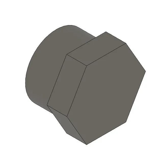 STOUT Заглушка НР никелированная
