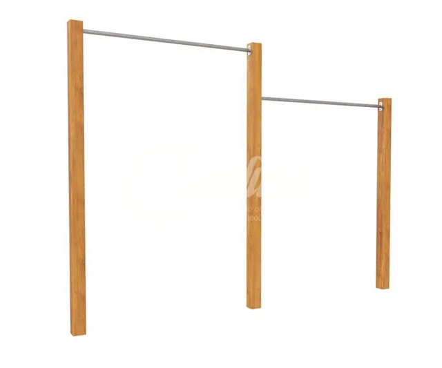 Турник двойной Хоббика WOOD&SPORT «Реутов»