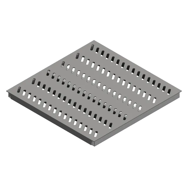 Панель фальшпола EASYFIX 600*600 сталь перфорированная PVC