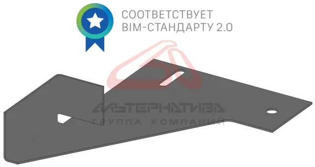 Пластина подвеса нижнего левая RH