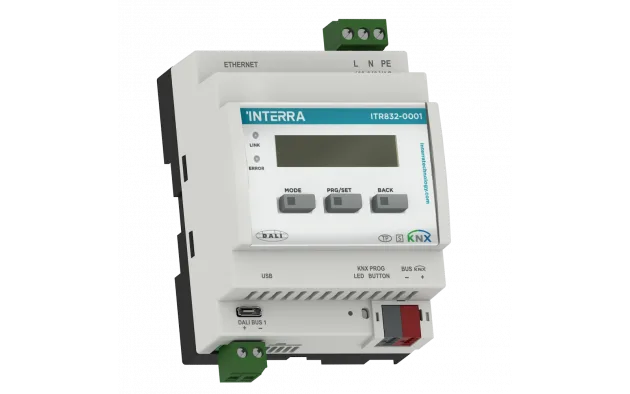 1x64 DALI - KNX шлюз с Ethernet