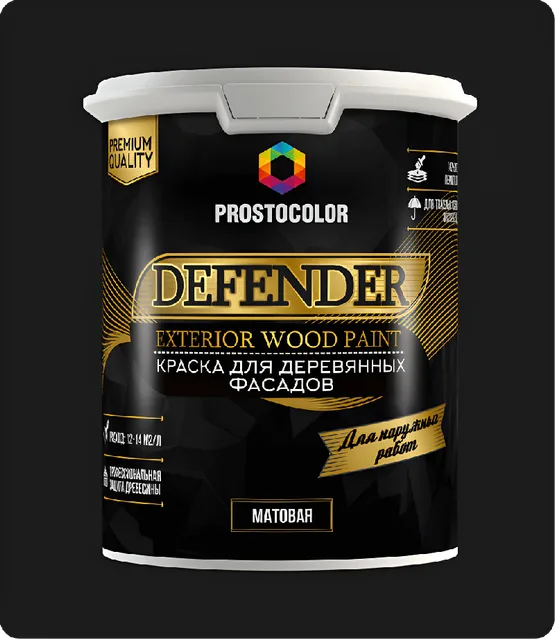 Краска для деревянных фасадов PROSTOCOLOR DEFENDER