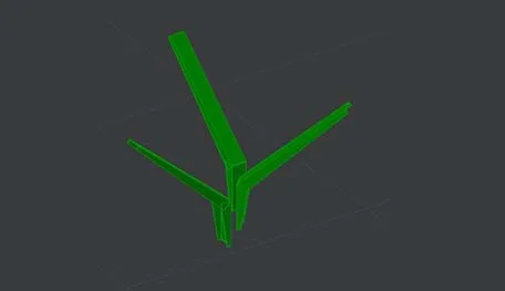 DWG Model Studio насадки на столбы. Пр-во FENSYS