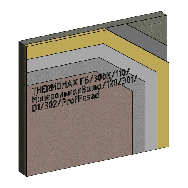 THERMOMAX 300К, 110, Минвата, 120, 301, D1, 302, ProfFasad