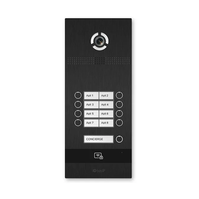 Вызывная панель на 8 абонентов BAS-IP BI-08FB BLACK