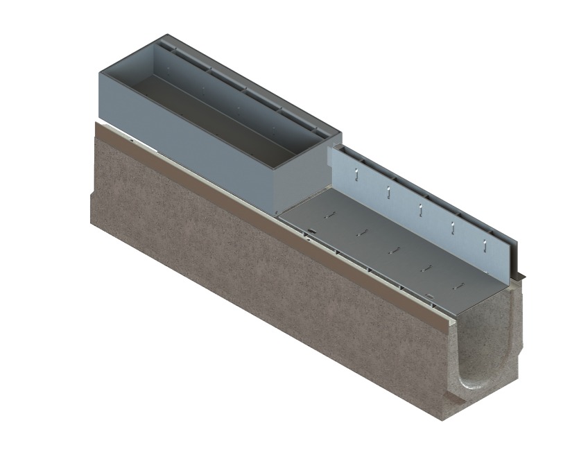 Лотки водоотводные бетонные BetoMax Drive DN150 с ЩН