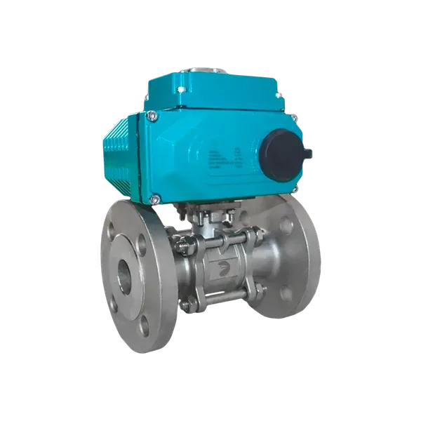 DN15-125 Кран шаровый фланцевый 3PC, AC 220V (С-03_C-20))