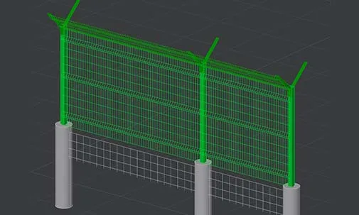 DWG Model Studio 3D ограждения. Пр-во FENSYS