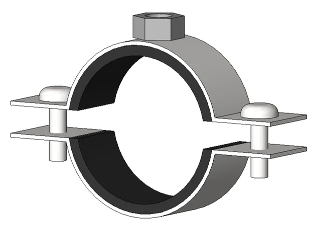 Каталог (Revit) трубных хомутов DGR с гайкой Formfix