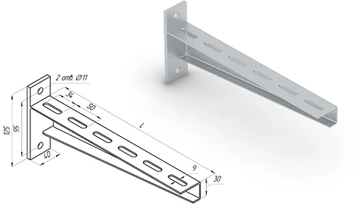 Консоль горизонтальная усиленная EMI.KGU1160