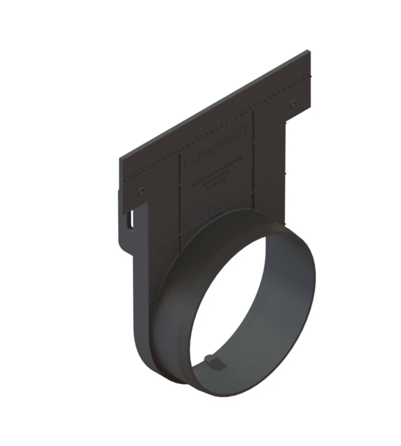 Заглушка пластиковая с водоотводом PolyMax Drive DN100