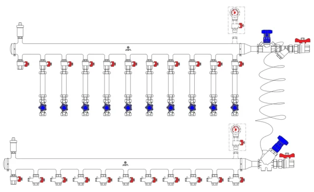 Узел коллекторный MF1-50S-25R-10-15-P(M)A