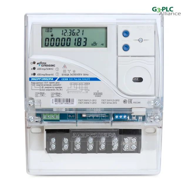 Счетчик электроэнергии CE308-S31 СПОДЭС/DLMS