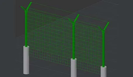 DWG Model Studio 2D ограждения. Пр-во FENSYS