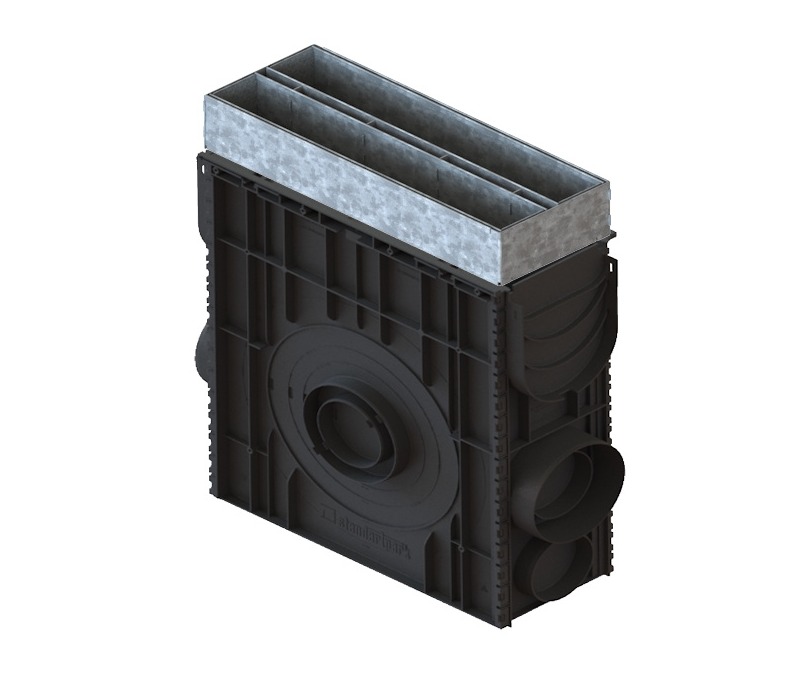Пескоуловитель сборный пластиковый PolyMax Basic DN150 с ЩН