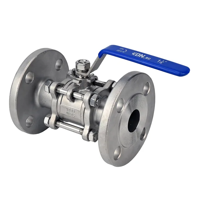 Кран шаровой DN.ru BV3232P(3pc)-FP-F-H Д100 Ру16