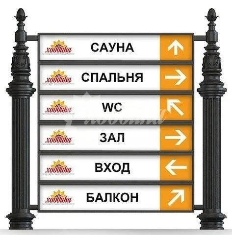 Указатель чугунный низкий Хоббика арт. 397