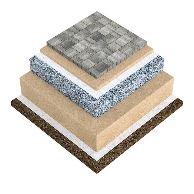 БРАЕР Тротуар без геосетки (основание - щебень)