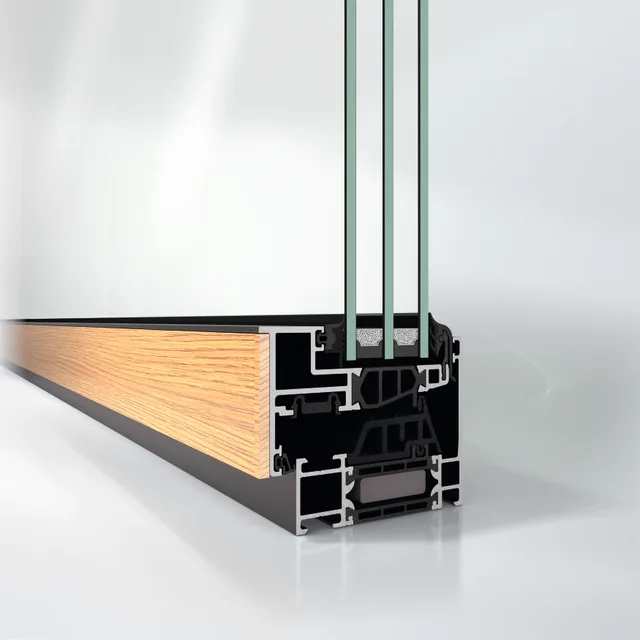 Schüco AWS 75 BS.HI+ WoodDesign