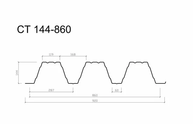 Профнастил несущий СТ144-860