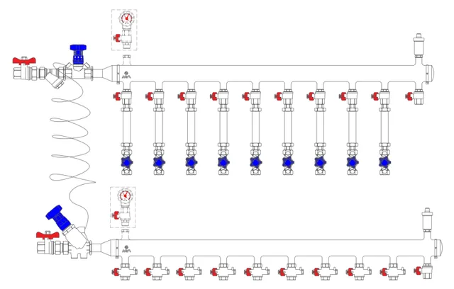 Узел коллекторный MF1-50S-25L-9-15-P(M)A