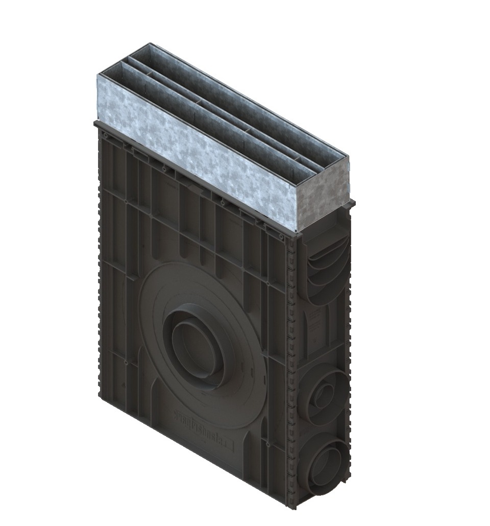 Пескоуловитель сборный пластиковый PolyMax Basic DN100 с ЩН