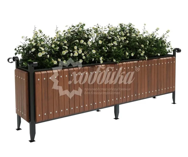 Вазон садово-парковый Хоббика «Топаз» 2260х445х725 мм