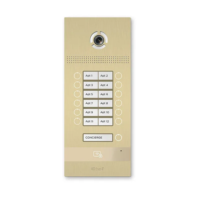 Вызывная панель на 12 абонентов BAS-IP BI-12FB GOLD